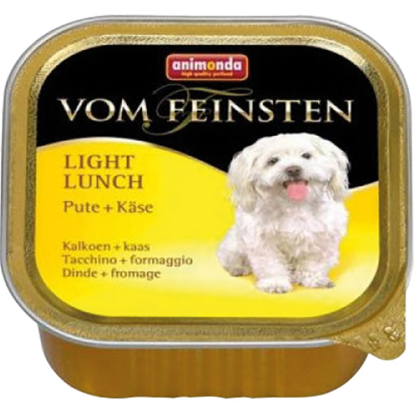 Animonda Vom Feinsten Adult Hindili ve Peynirli Light Yaş Köpek Maması