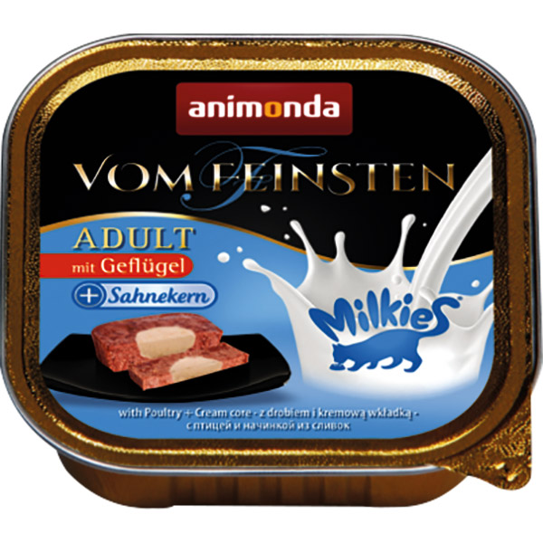 Animonda Vom Feinsten Milkies Kümes Hayvanı ve Kremalı Yaş Kedi Maması