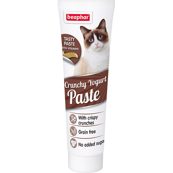 Beaphar Crunchy Yogurt Kıtır Gevrekli ve Yoğurtlu Kedi Macunu