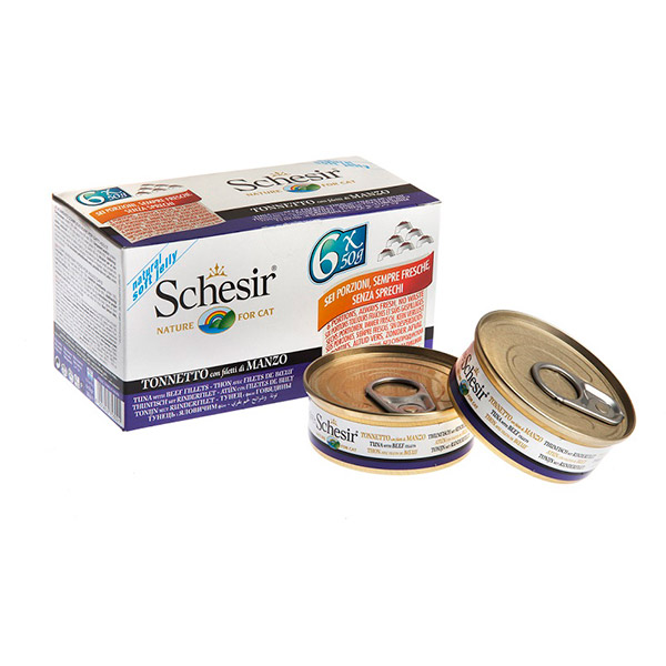 Schesir For Cat Multipack Beef 50g x 6