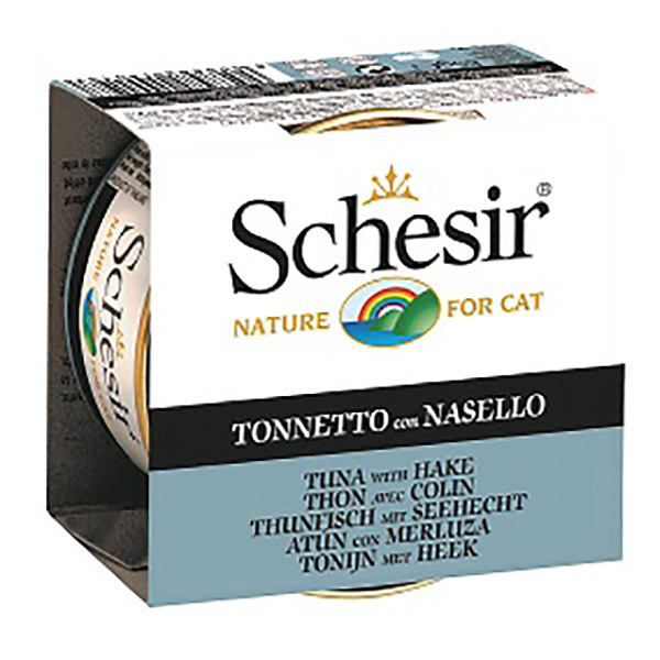 Schesir For Cat Jöle İçerisinde Ton ve Berlam Balıklı Kedi Maması 85g