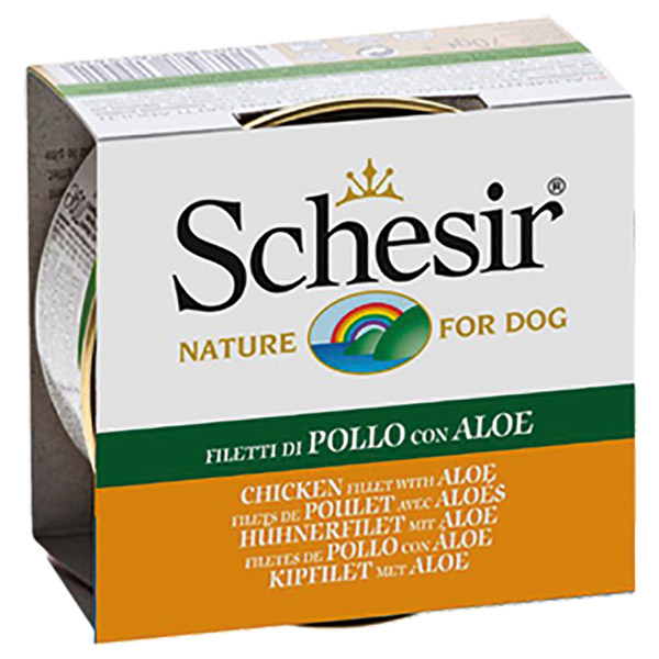 Schesir For Dog Jöle İçerisinde Tavuk Filetolu ve Aloeli Köpek Maması 150g