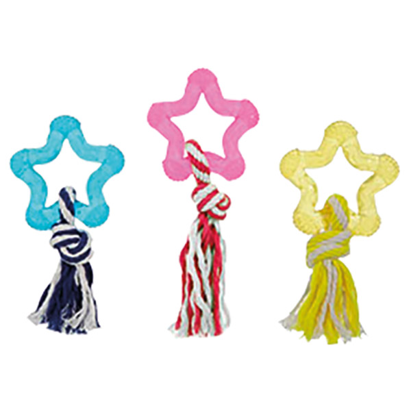 RENKLİ YILDIZ İPLİ OYUNCAK 8CM