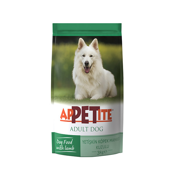APPETITE ADULT DOG LAMB & RICE FORMULA 3KG / Kuzu Etli Yetişkin Köpek Mamaları