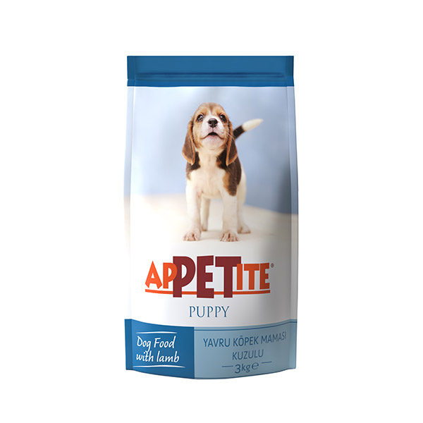 APPETITE PUPPY LAMB & RICE FORMULA 3KG / Kuzu Etli & Pirinçli Yavru Köpek Mamaları