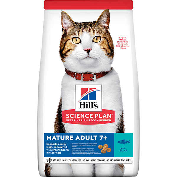 HILL'S SCIENCE PLAN Mature Adult 7+ Cat Food with Tuna