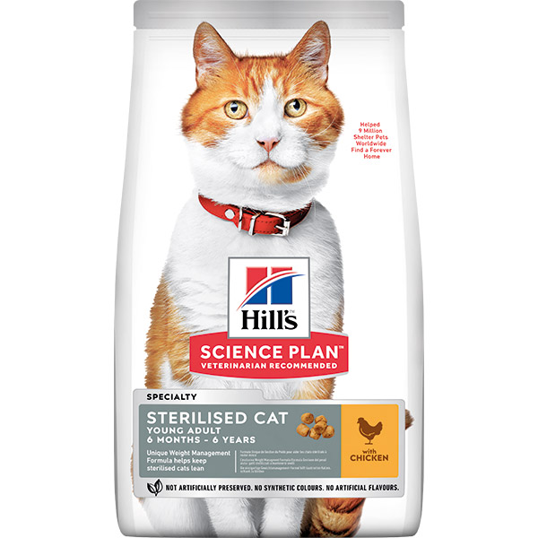 HILL'S SCIENCE PLAN Sterilised Cat Young Adult with Chicken