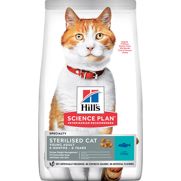 HILL'S SCIENCE PLAN Sterilised Cat Young Adult Cat Food with Tuna