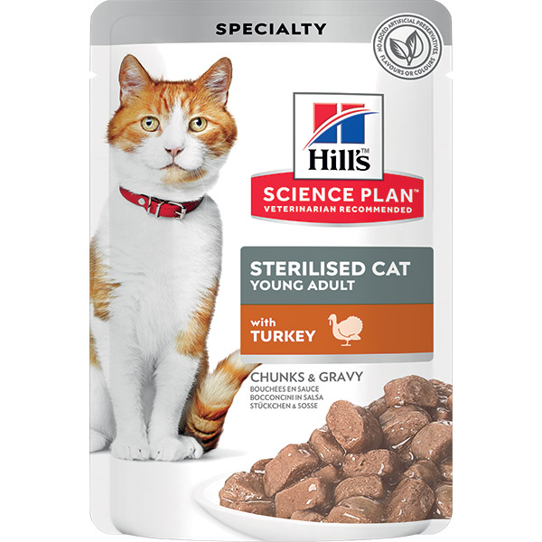 HILL'S SCIENCE PLAN Sterilised Cat Young Adult Cat Food with Turkey
