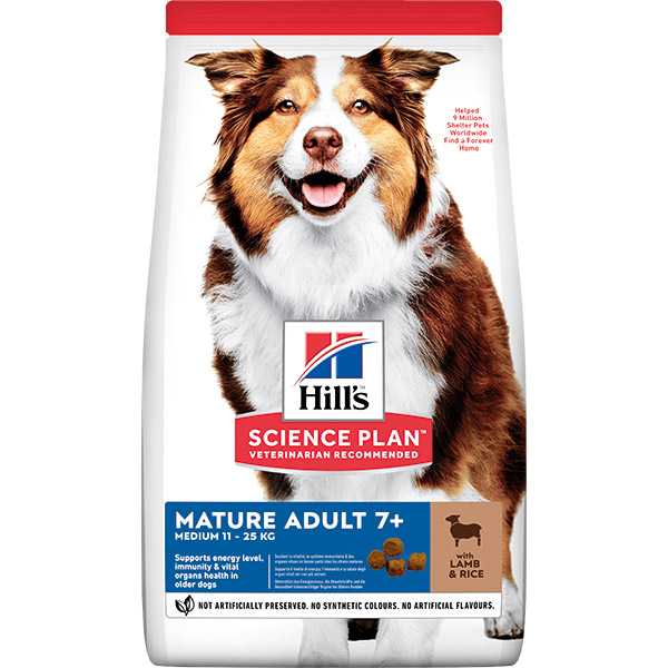 HILL'S SCIENCE PLAN Mature Adult Medium Kuzu Etli ve Pirinçli Köpek Maması
