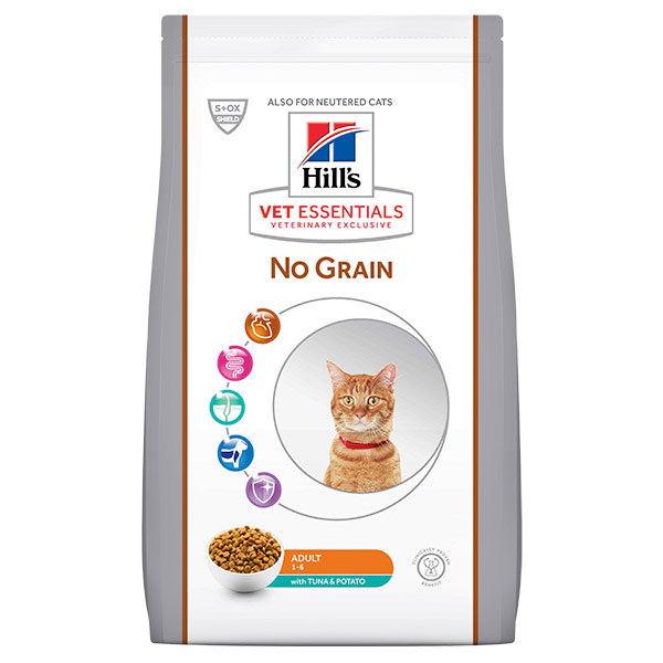 HILL'S VET ESSENTIALS NO GRAIN Yetişkin Ton Balığı ve Patatesli Kedi Maması