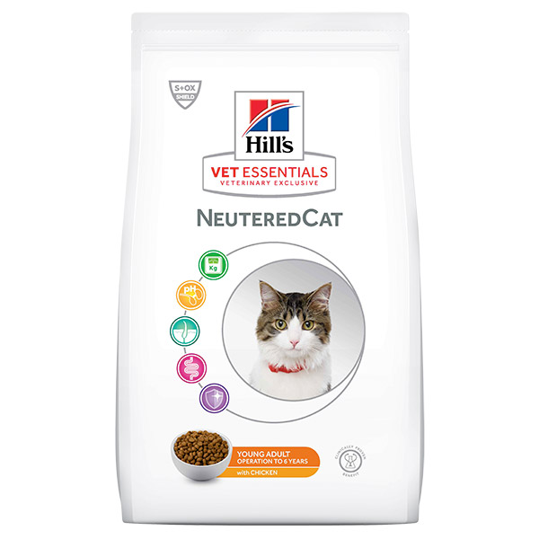 HILL'S VET ESSENTIALS NEUTEREDCAT Genç Yetişkin Tavuklu Kedi Maması